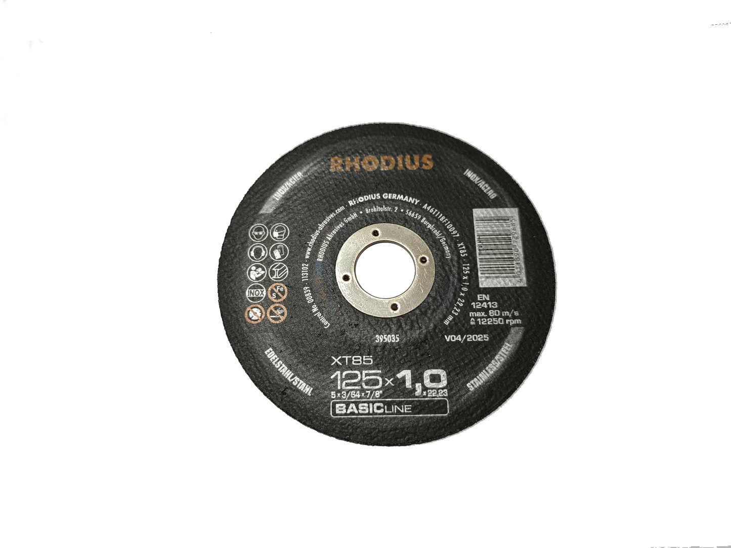 Disco corte Rhodius 125x1 uds sueltas
