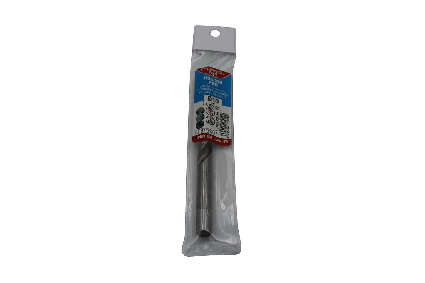 Broca HSS338 Acero 10 vista frontal