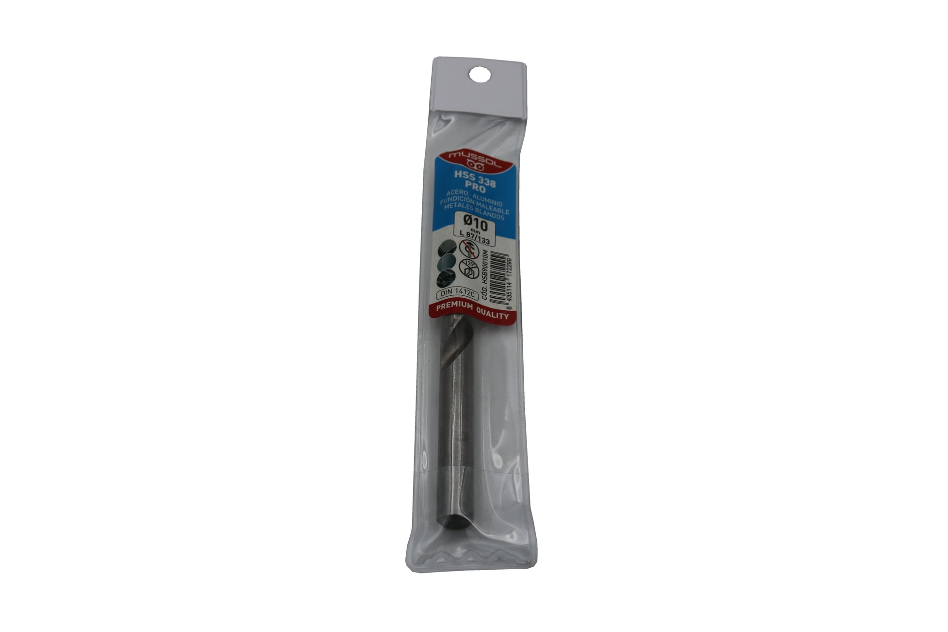 Broca HSS338 Acero 10 vista frontal