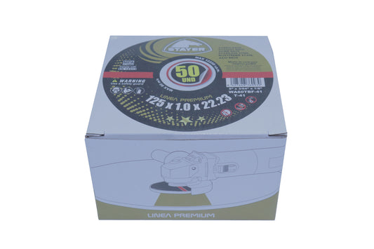 Discos 125 x 1 x 22 Stayer corte (blister 10 uds)